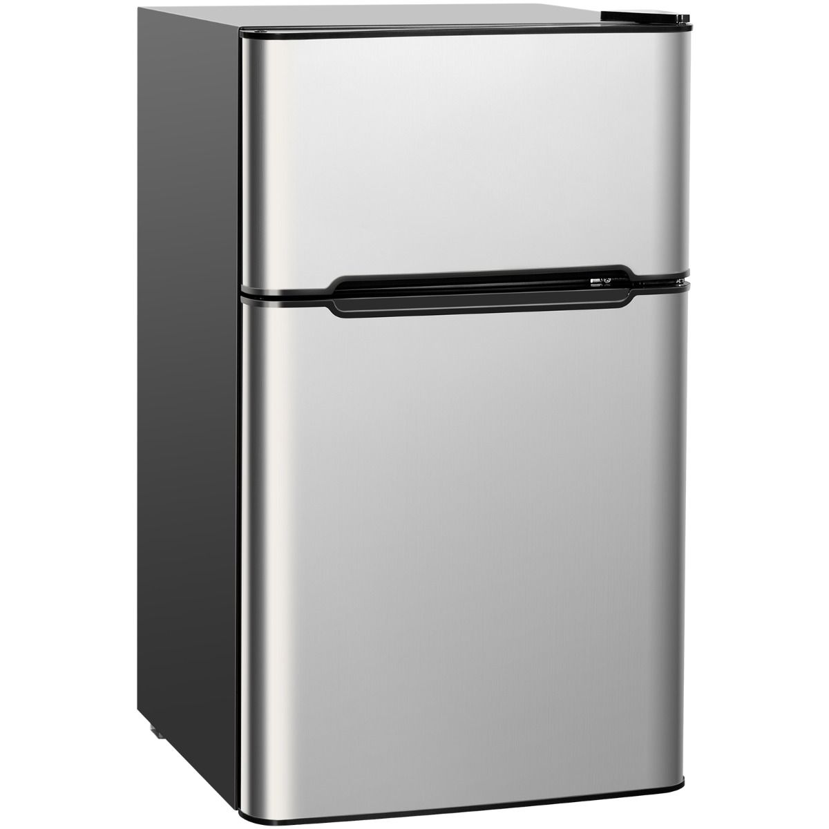 Rfrigrateur Compact Mini-rfrigrateur 90 L Conglateur Spar avec Design 2 Portes Fonctionnement Silencieux Blanc/Gris/Noir -