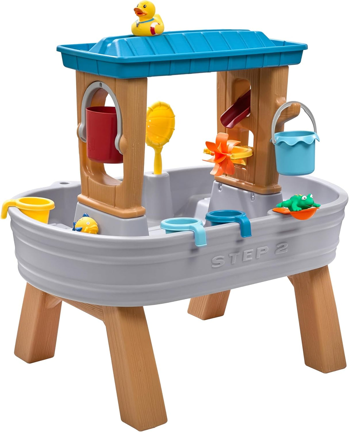Rain Shower Splash Table d'eau avec 13 Accessoires - Bleu & Vert | Table Jeux d'eau | Table d檃ctivit pour Le Jardin,Table Activit Eau | Table d'eau Extrieur