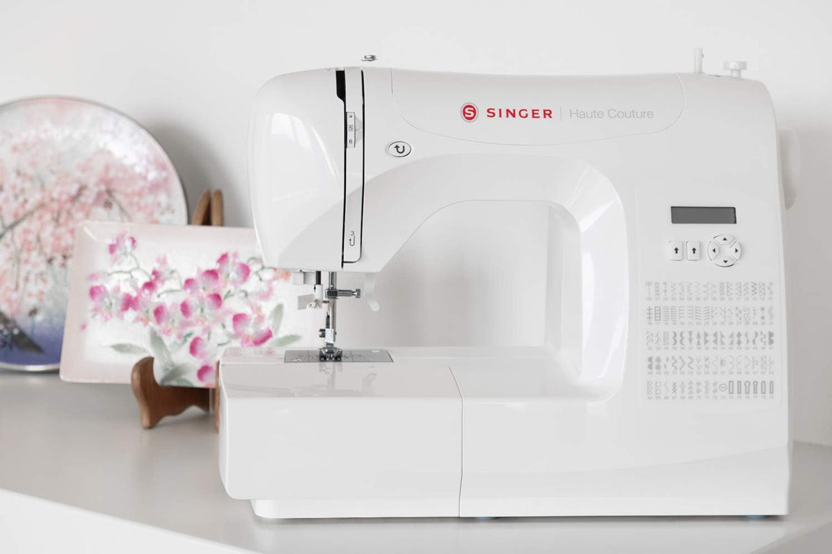 Haute Couture F527C Machine coudre lectronique Professionnelle,80 points,utilitaires,lastiques,dcoratifs,Facile pour Dbutants Electrique Portable,Maison