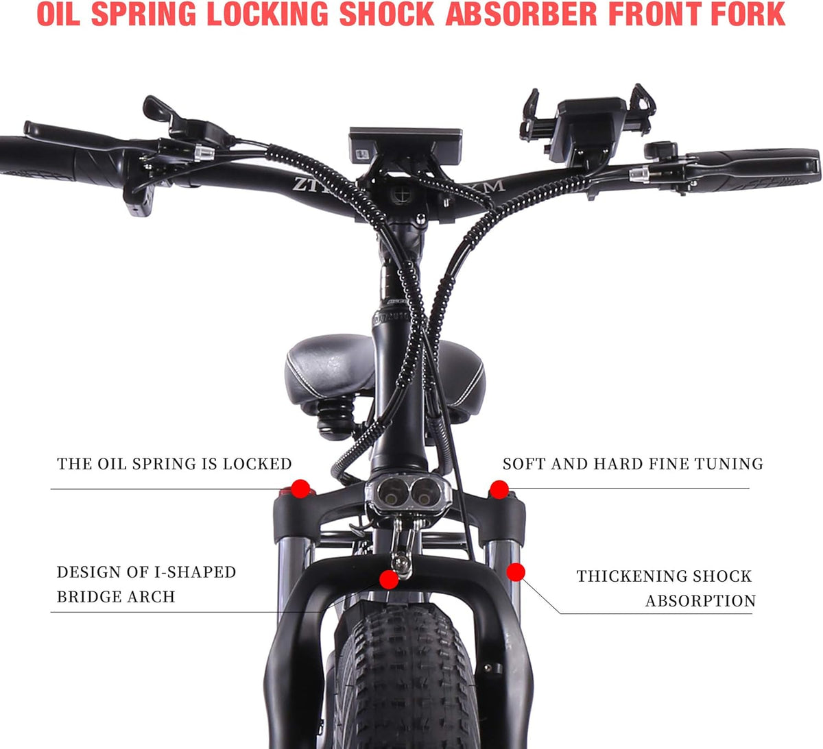 ride66 Vélo électrique VTT pour Homme Adulte,26 Pouces 21Ah Batterie au Lithium Shimano 7 Vitesses,Vélo Homme Fat Bike Noir XL -