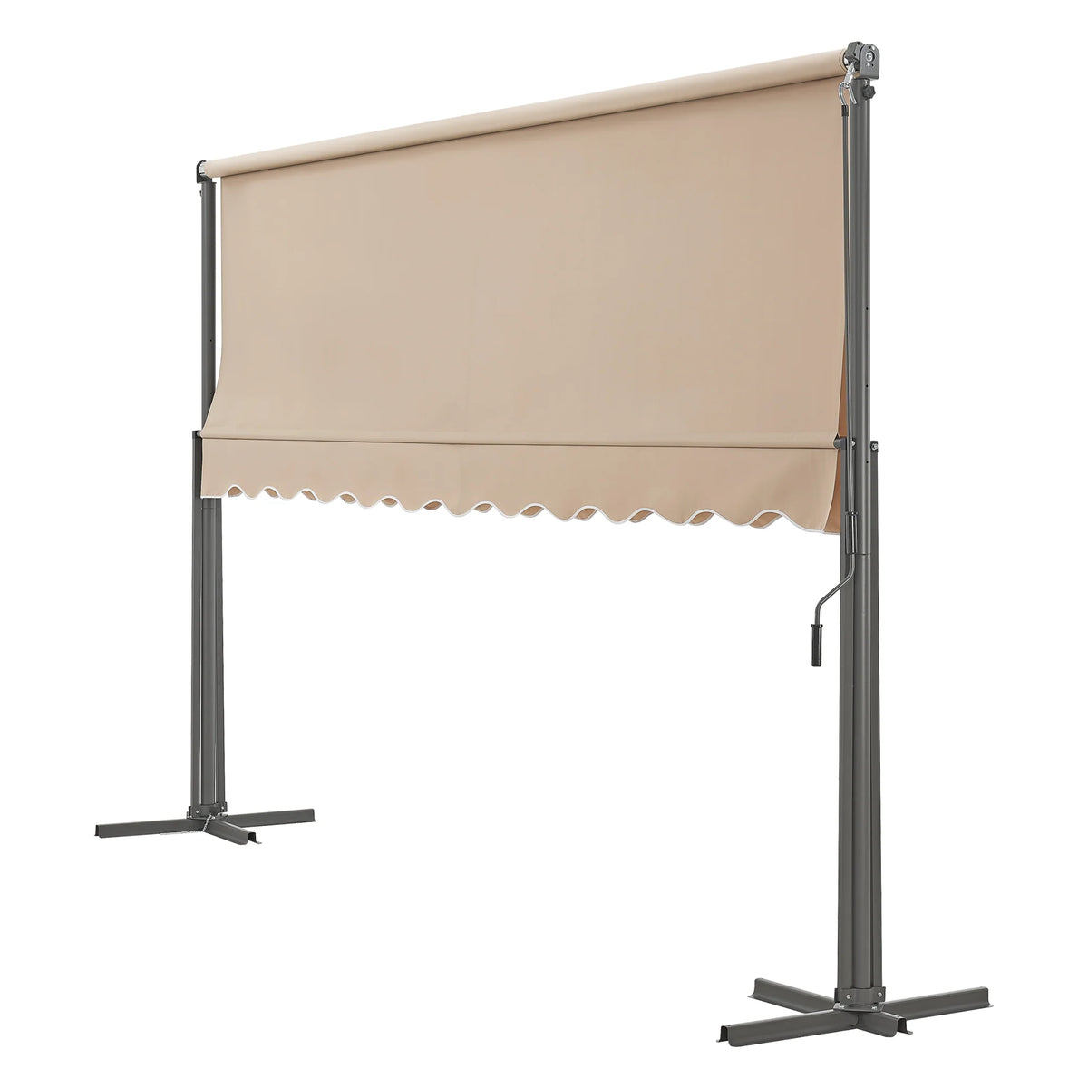 Store banne autoportant à double pente 400 x 300 x 260 cm sable 03_0008295 -