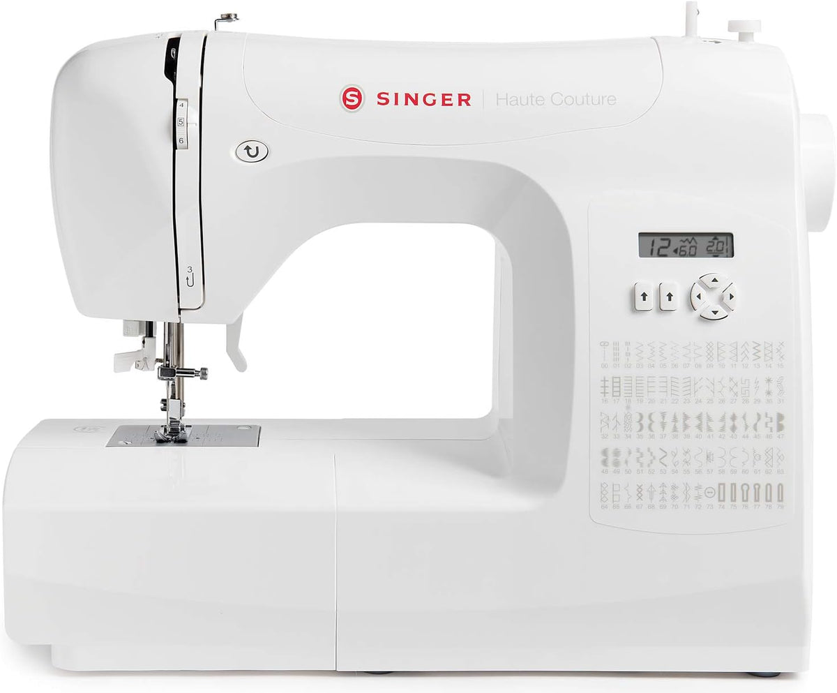 Haute Couture F527C Machine coudre lectronique Professionnelle,80 points,utilitaires,lastiques,dcoratifs,Facile pour Dbutants Electrique Portable,Maison