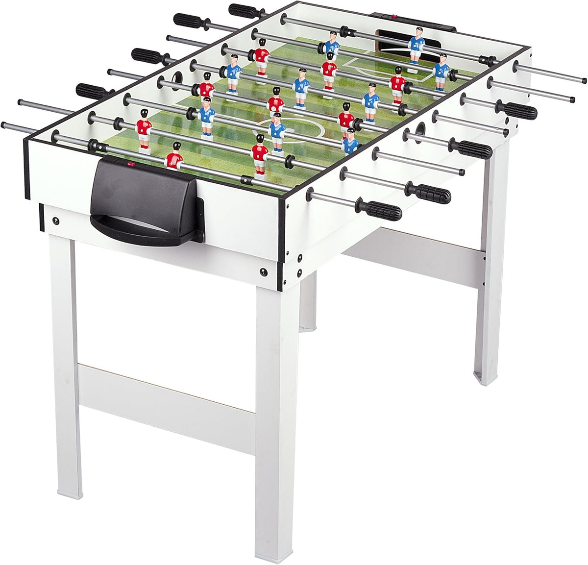 Leomark Table 4 Jeux en 1 - Billard, babyfoot, Hockey de Table et ping-Pong Table à Jouer Multifonction Table multijeux Dim: 120 x 61 x 82 (Hauteur) cm
