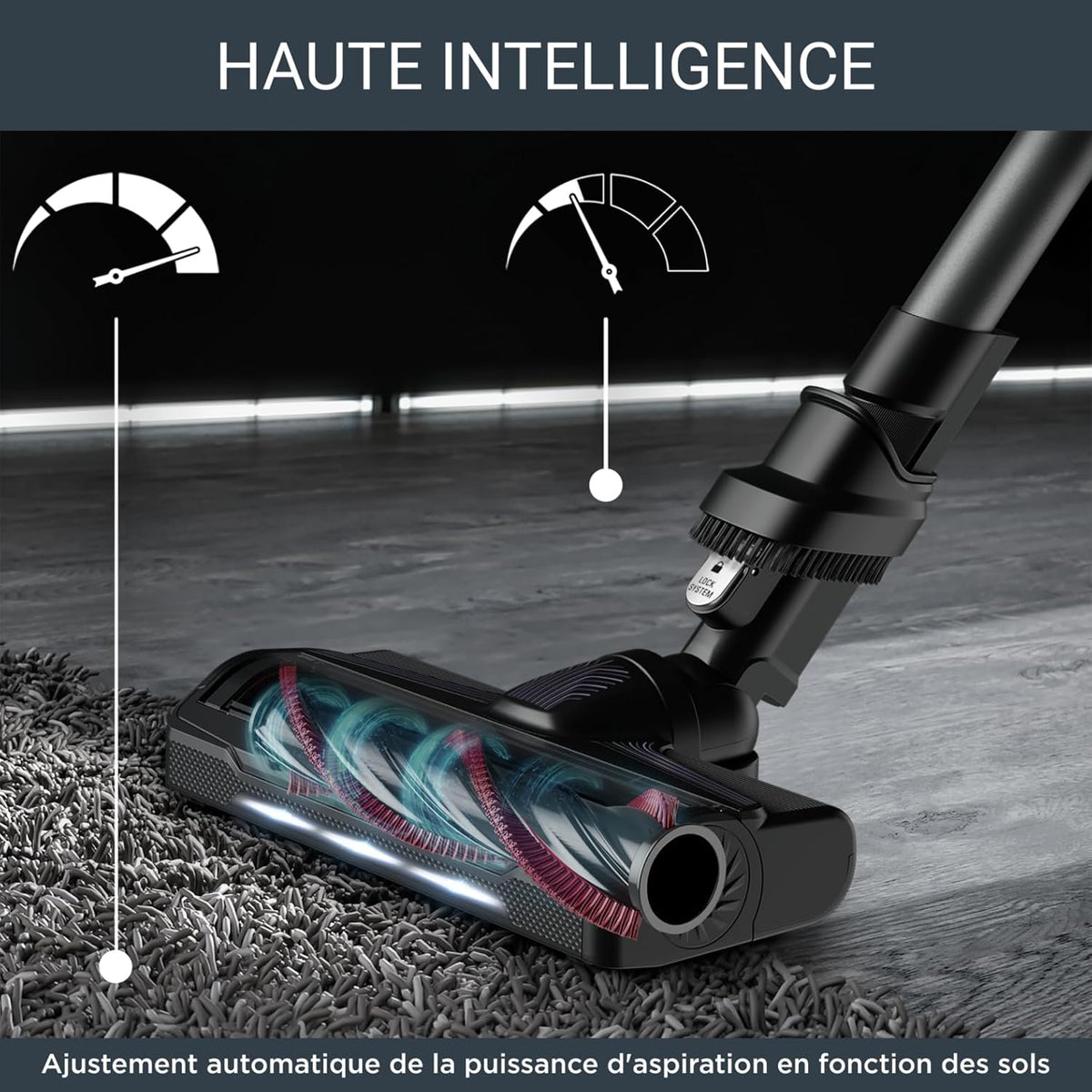 Rowenta X-Force Flex 9.60 Allergie Aspirateur balai sans fil,Filtration Anti-Allergènes,Puissant 100AW,Ultra Léger,Autonomie 45min RH2038WO,Noir / Violet