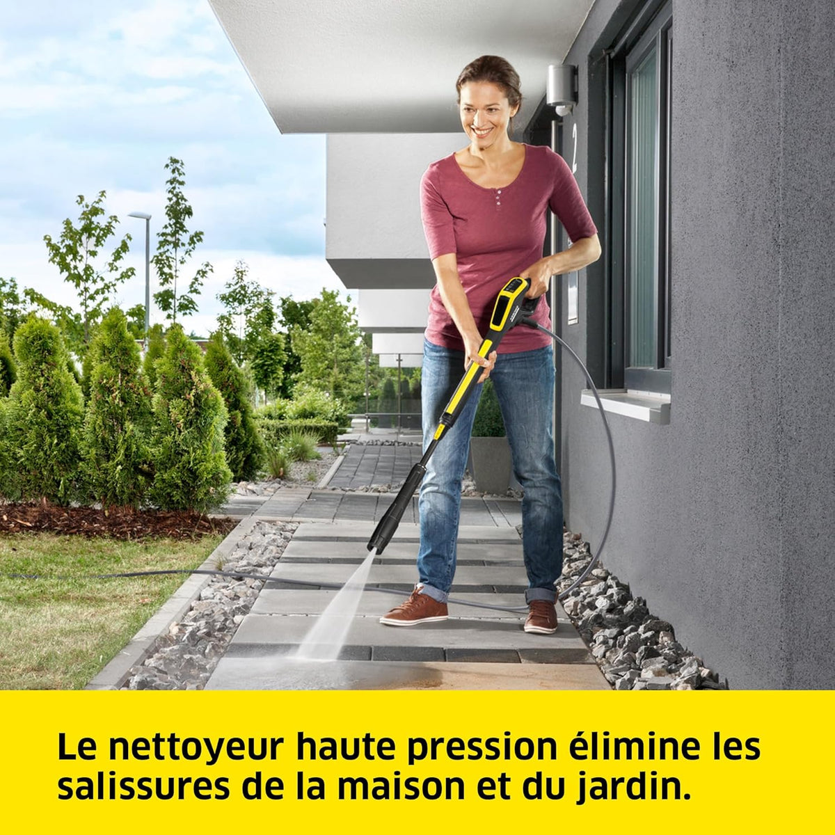 Kärcher Nettoyeur Haute Pression K 4 Power Control Flex Home,Pression : max. 130 bar,Débit : 420 l/h,Surface : 30 m²/h,Poids : 11,5 kg,Pistolet Haute Pression,Rotabuse,Lance,Home Kit