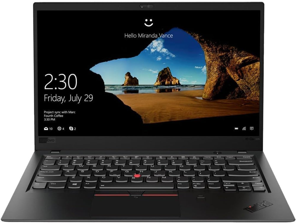 Lenovo ThinkPad X1 Carbon 5th Ordinateur portable professionnel 14" FHD Intel Core i5-6200U 8 Go de RAM 256 Go SSD Windows 11 Pro (renouvelé)