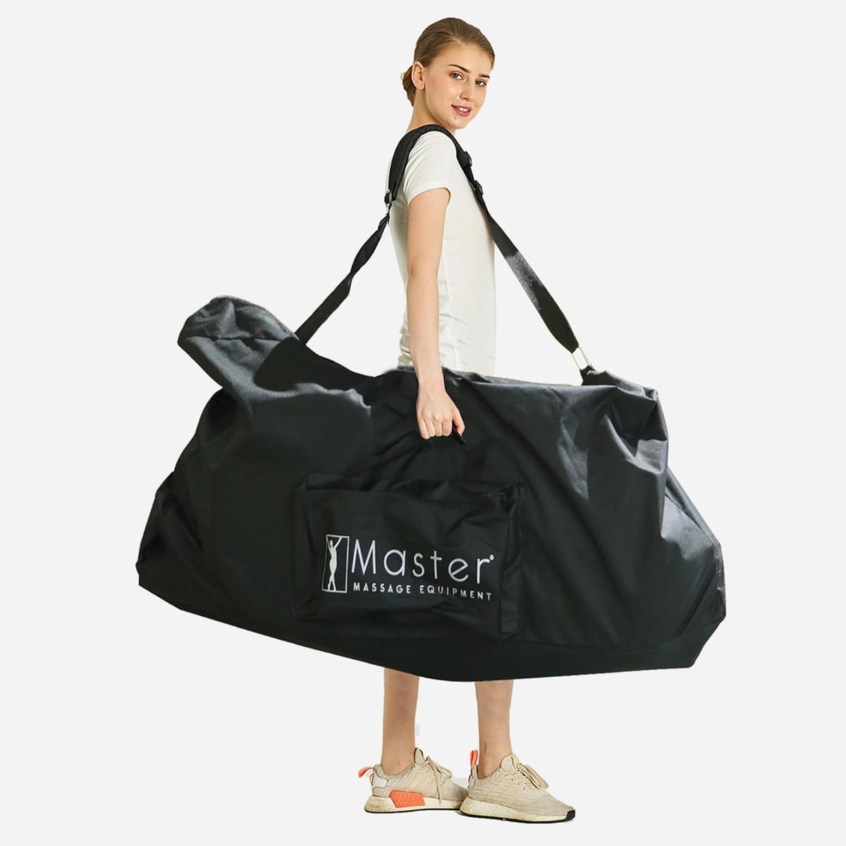 Master Massage Bedford Chaise de Massage Portable et légère avec Sac de Transport Confortable, Facile à Plier, Marron