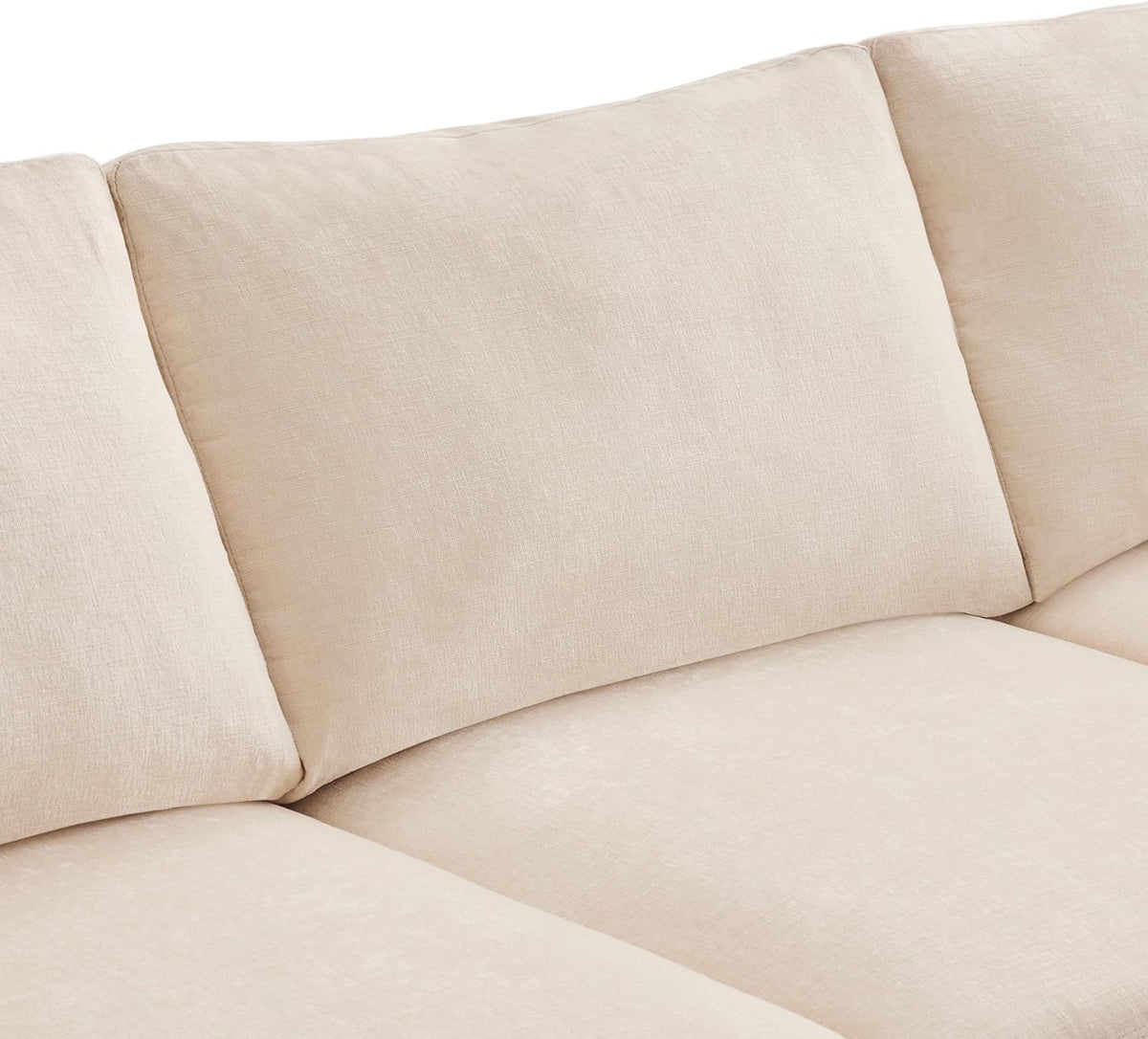 Seyakany Canapé d'angle Convertible,canapé Convertible 4 Places,en Tissu Chenille avec Repose-Pieds Amovible,canapé Quatre Places en L en U,adapté à la Maison,au Salon,à l'appartement
