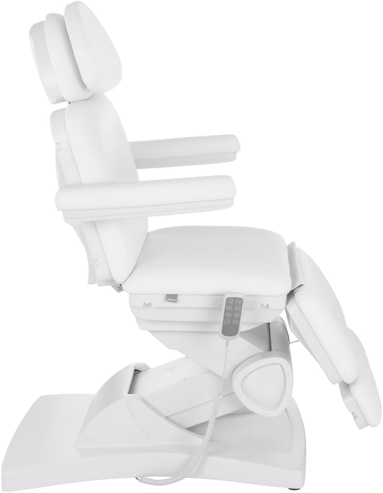 Physa Fauteuil Esthétique Cosmétique Table De Massage Lit Esthétique Physa Bolzano White (Électrique, 4 Moteurs, 150 kg Max, Blanc)